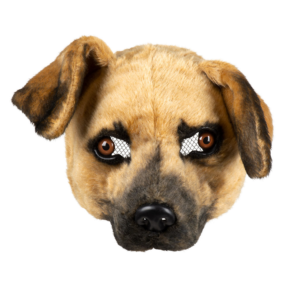 Festliche Hundemaske aus Plüsch für Erwachsene