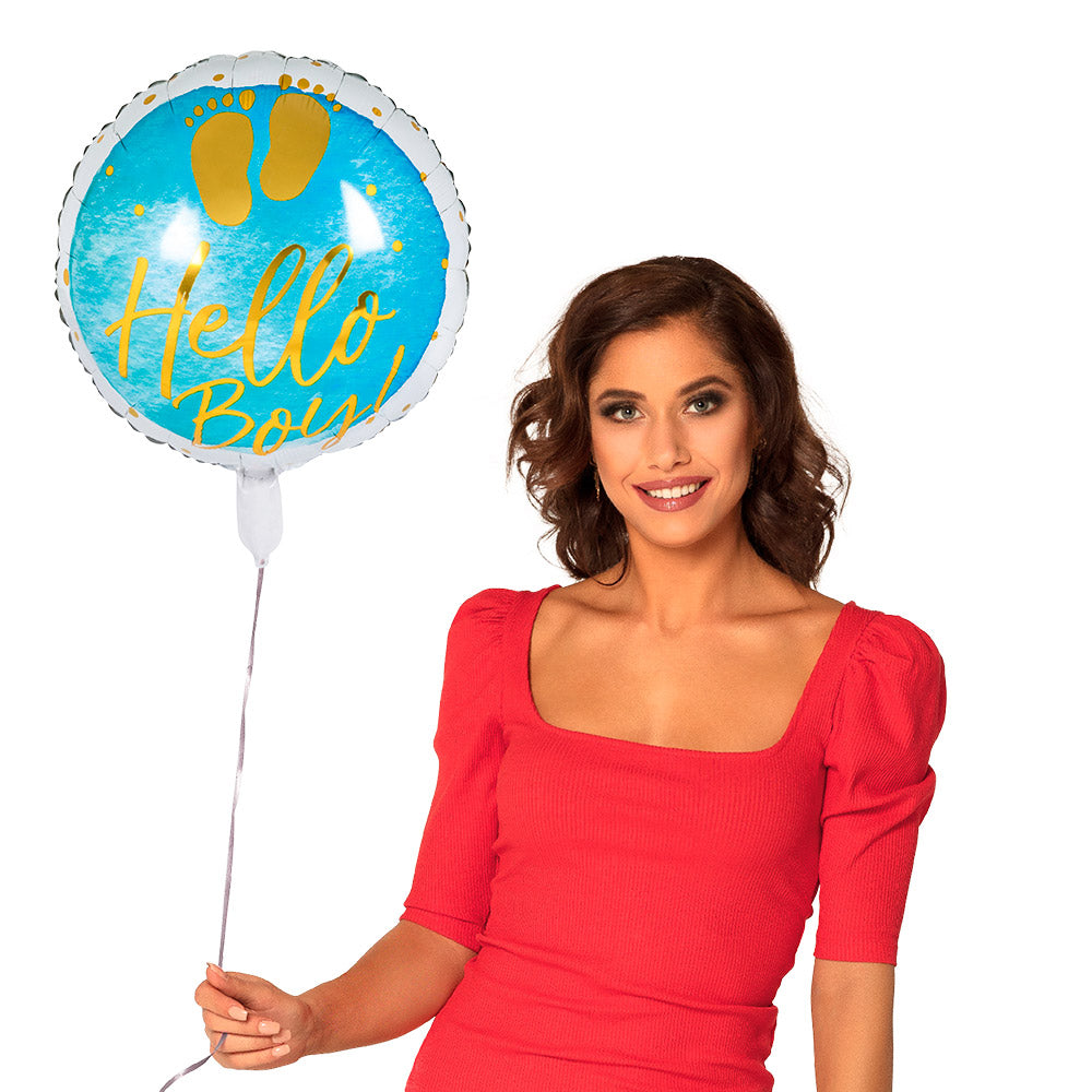 Foil balloon for a boy's party - Hello boy