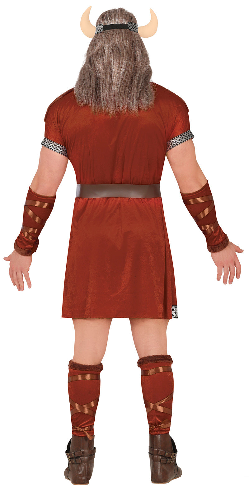 Adult brown Viking costume in polyester