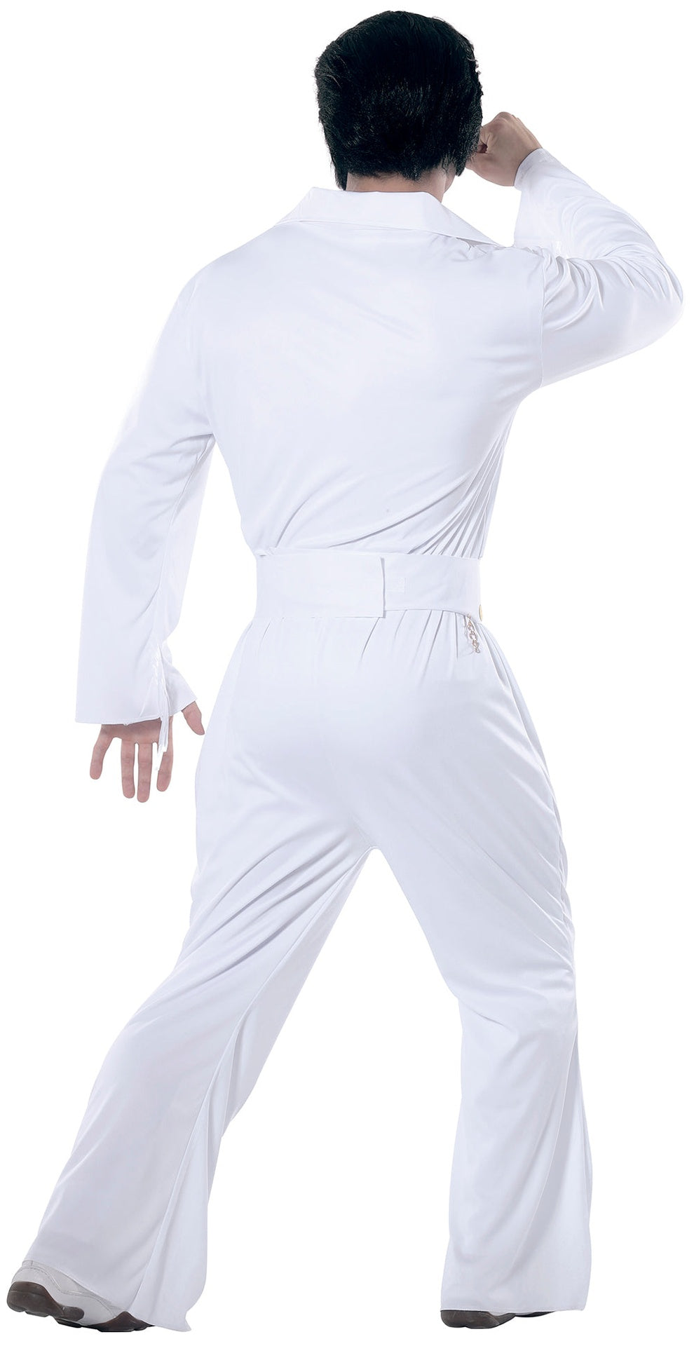 King of Rock Adult Costume - White and Gold - Size M