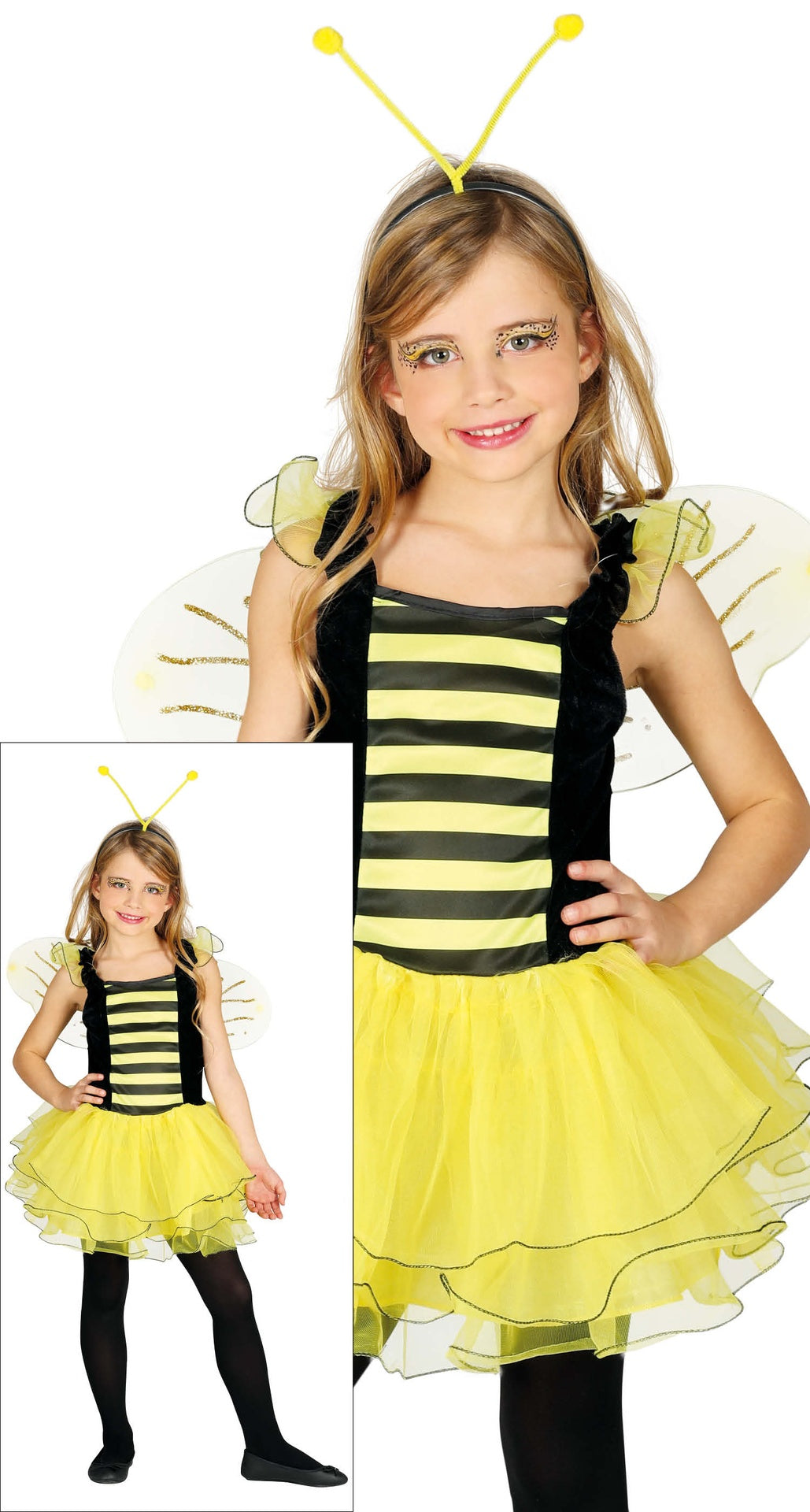 Déguisement Abeille Fille - Ailes, Diadème et Robe