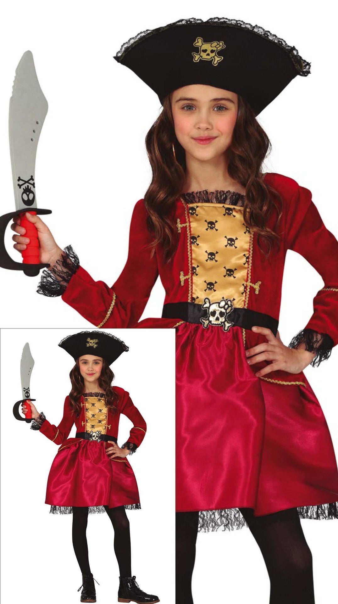 Déguisement Pirate Fille - Chapeau et Robe
