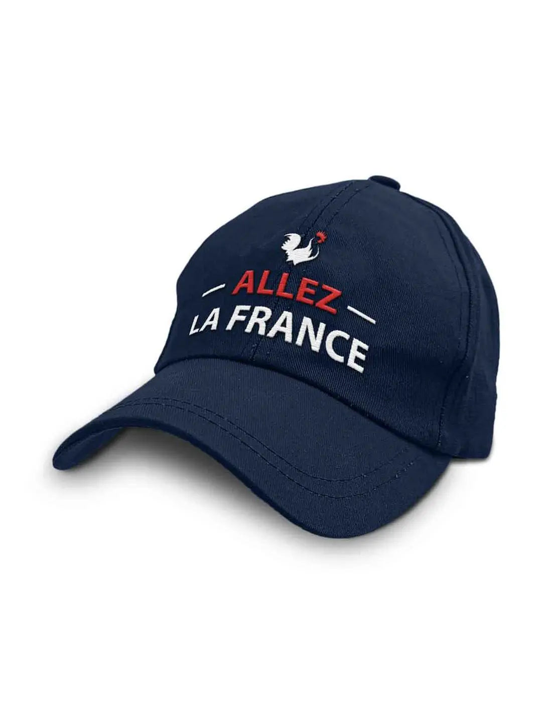 Navy Blue Embroidered "Allez La France" Cap – Adjustable Size