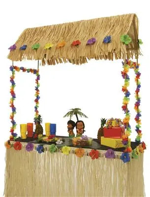Cabane Tiki de Table – Bar Tropical Décoratif