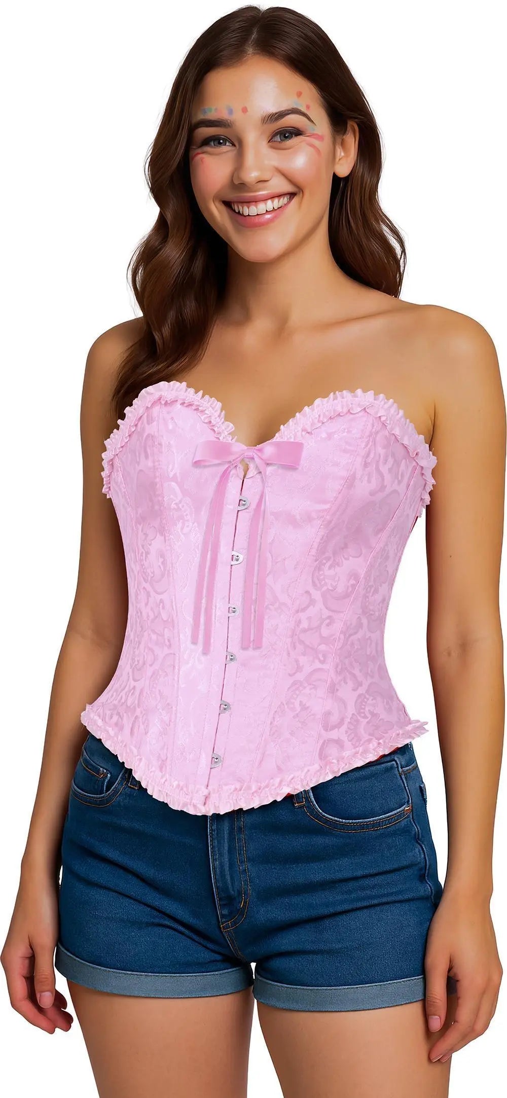 Corset Rose Adulte – Pièce Forte du Bal Rose