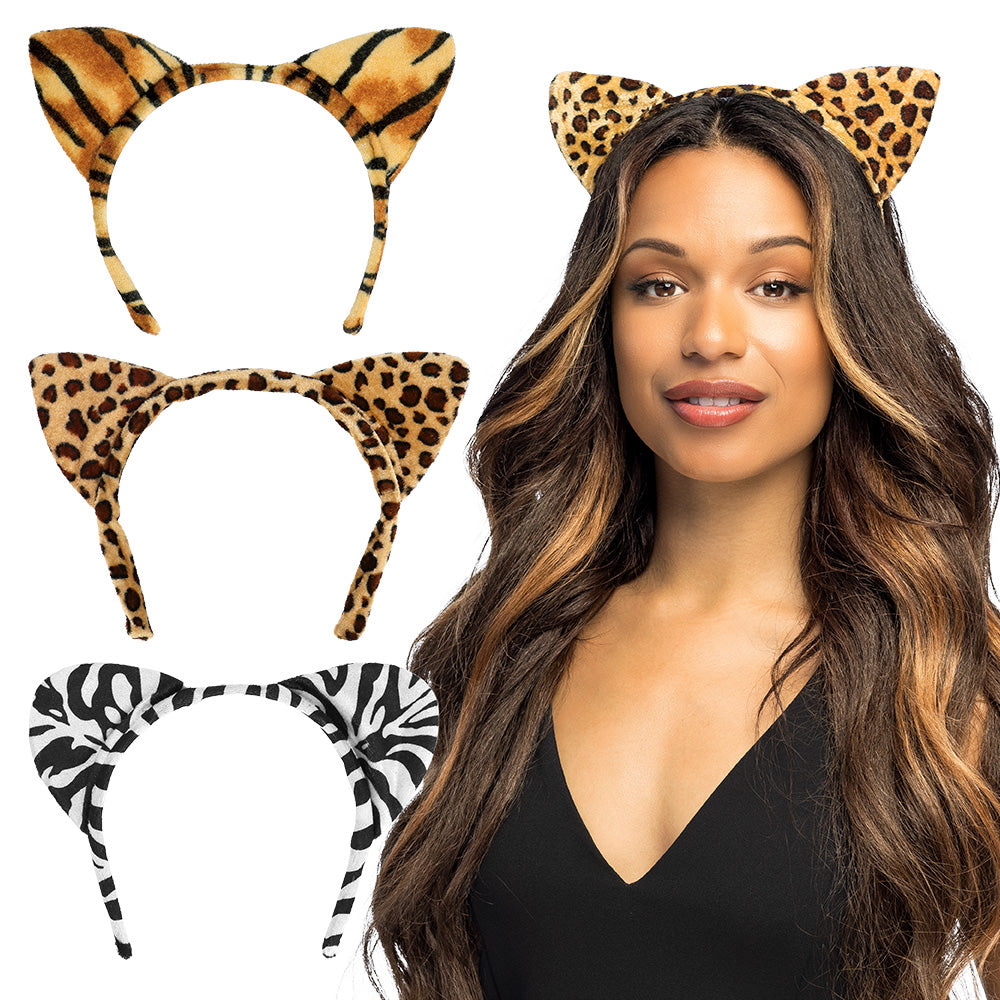 Serre-Tête Oreilles Animaux (3 Assortis)