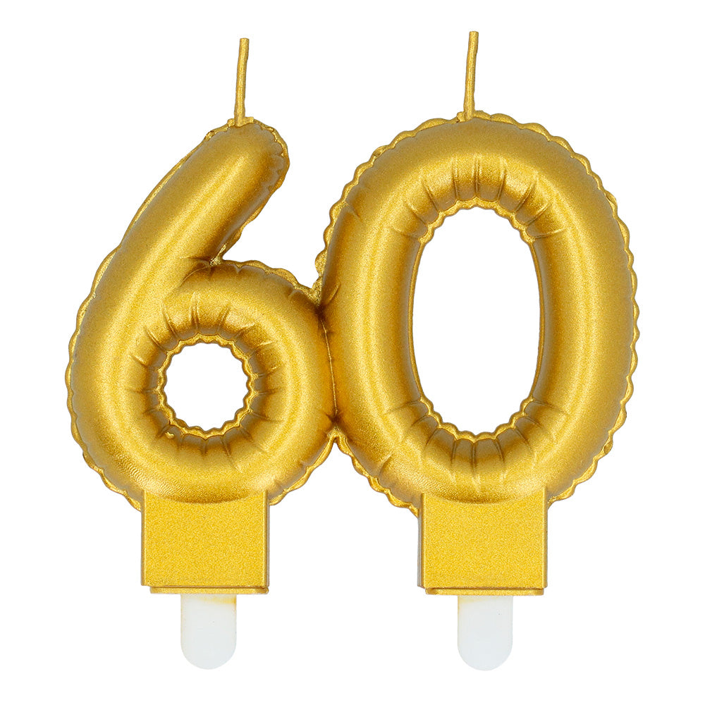 Bougie Chiffre 60 (Or ou Argent)