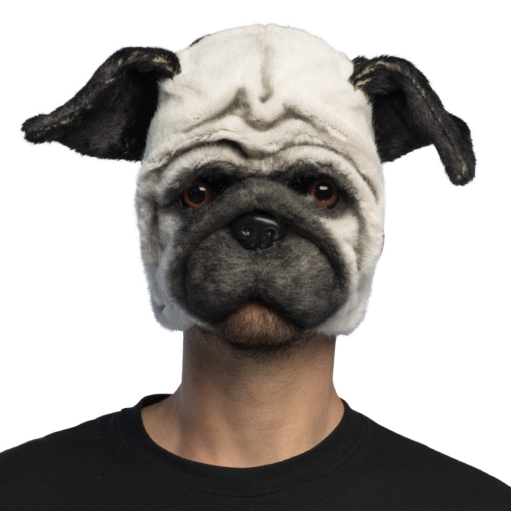 Demi Masque Peluche Pug
