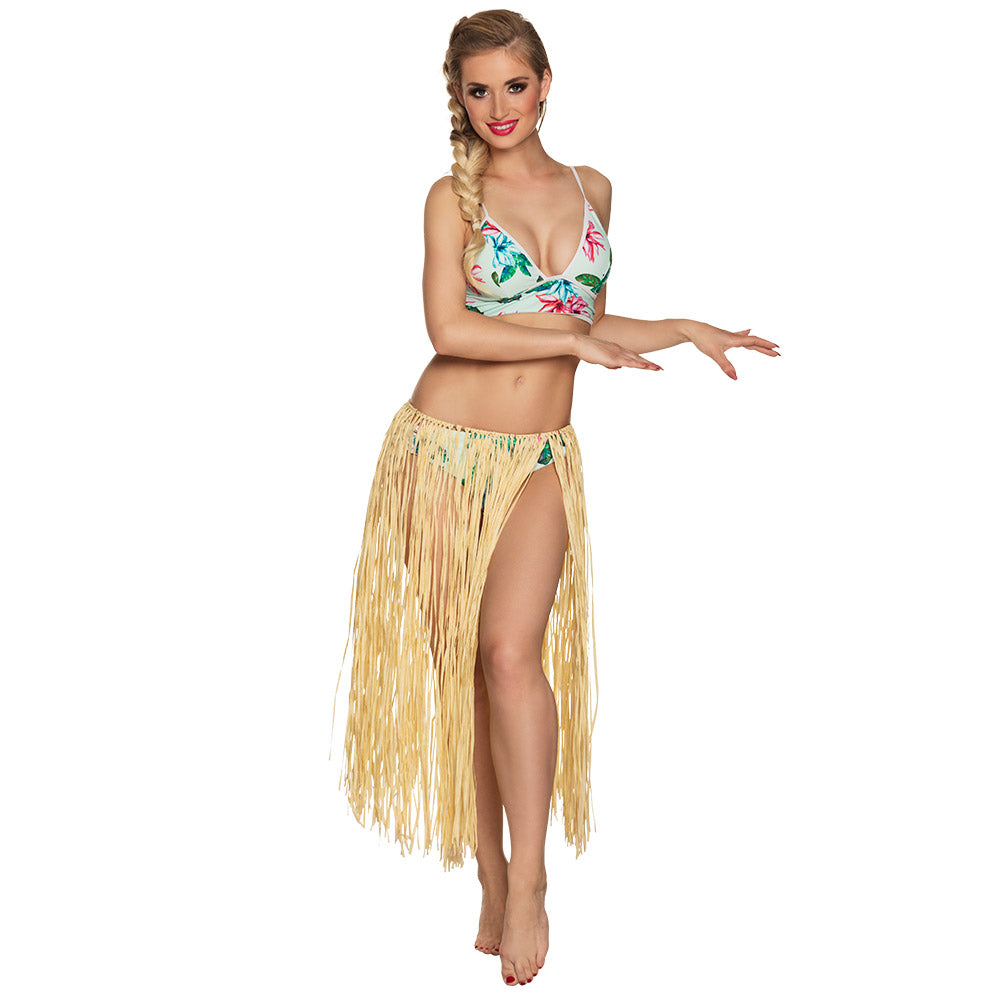Jupe Hawaïenne Raffia Naturelle 80 cm