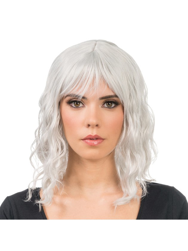 Perruque Tessa Courte Ondulée Frange (4 Coloris au Choix)