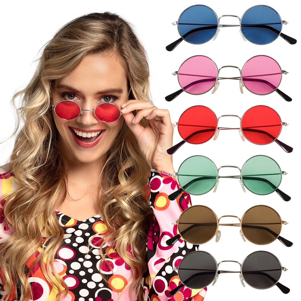 Lunettes John – 4 Coloris Assortis Hippie