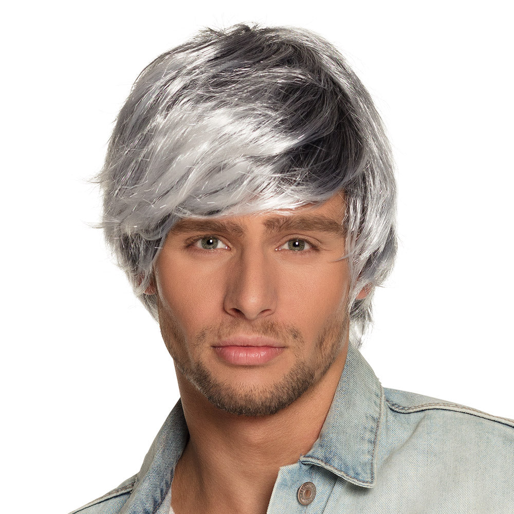 Perruque Tyler Grise Homme Adulte