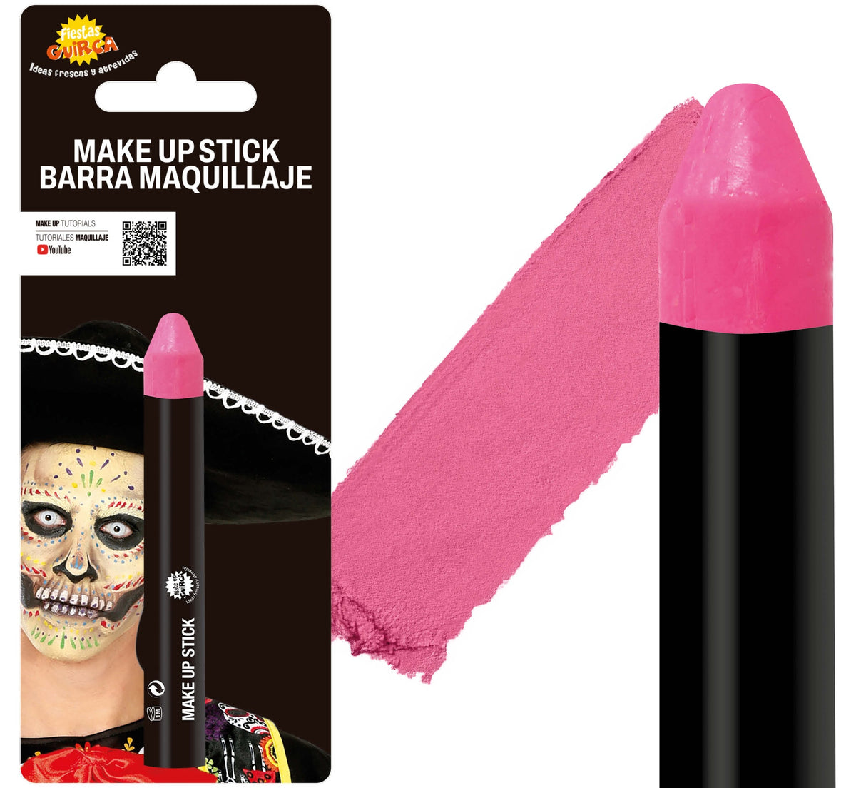 Crayon Maquillage 14 x 90 mm – 9 Coloris pour Déguisement et Maquillage Halloween