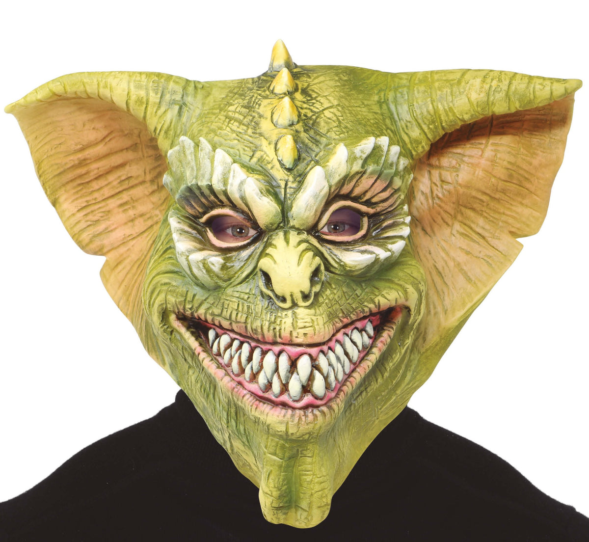 Masque Créature Maléfique Latex Vert – Halloween et Soirée Déguisée