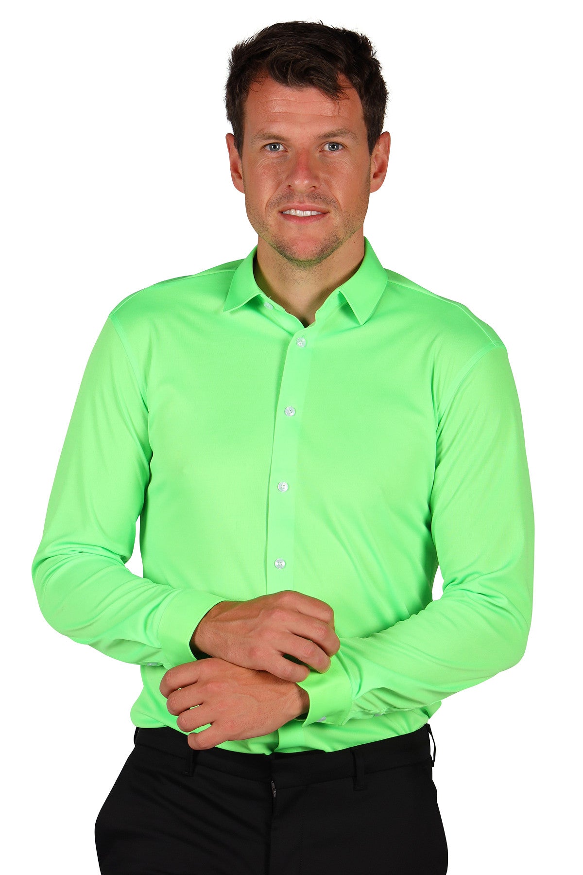 Chemise Verte Homme Tailles S à XL – Soirée à Thème et Carnaval