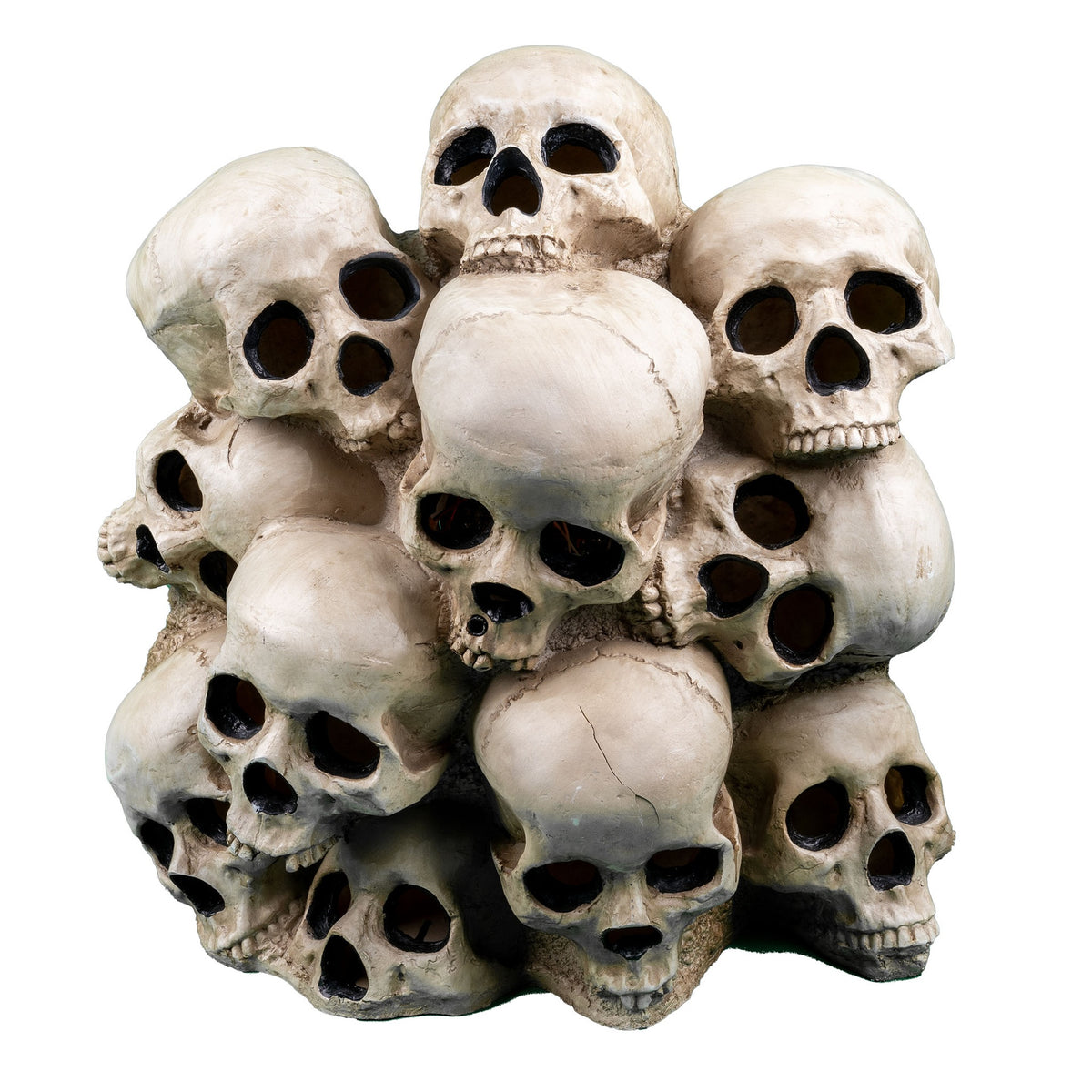Tour de Crâne Halloween Lumineuse et Sonore 41 cm – Table, Comptoir et Entrée