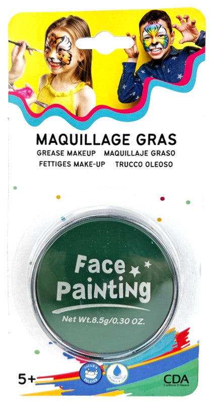 Pot de Maquillage Gras 8,5 g – 7 Couleurs pour Clown, Squelette et Carnaval