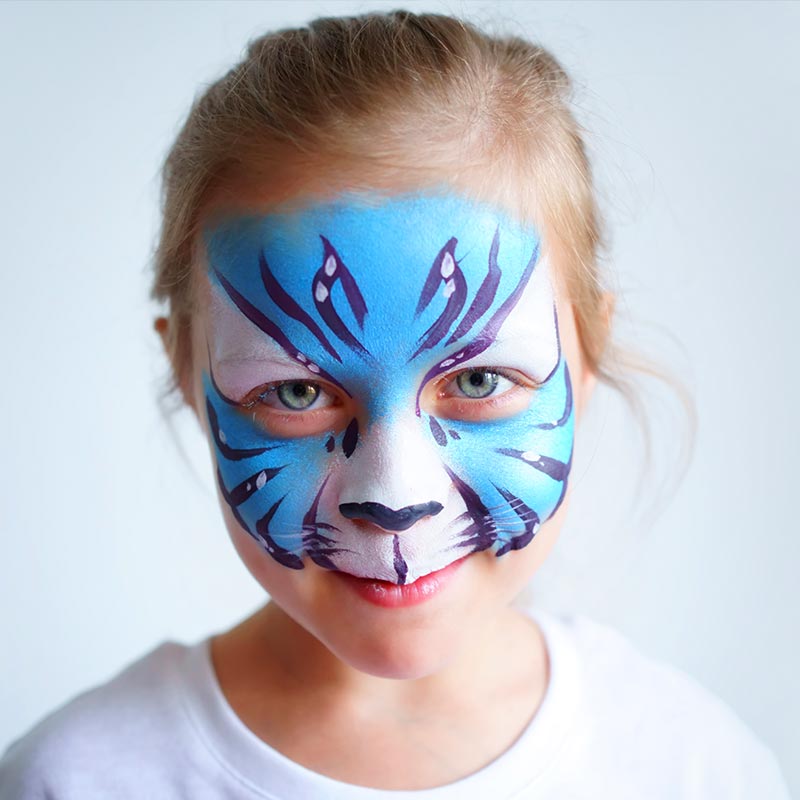 Palette Maquillage 8 Couleurs avec Applicateur et Éponge – Carnaval