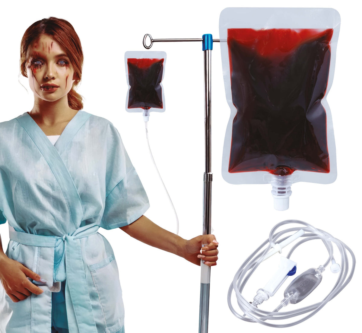 Poche Médicale de Faux Sang 200 ml – Décor Halloween et Déguisement