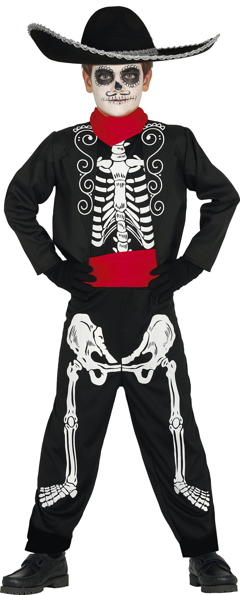 Déguisement Squelette Mariachi Enfant Garçon – Jour des Morts et Halloween