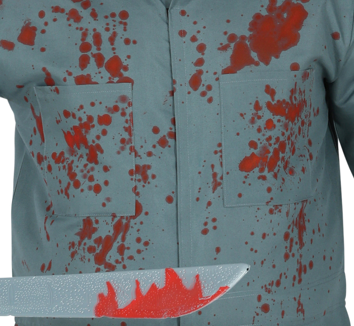 Déguisement Psychopathe en Combinaison Grise Adulte Homme Taille XL – Halloween