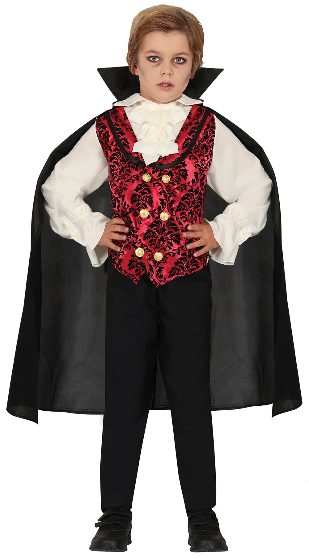 Déguisement Vampire Classique Gilet Rouge 7 à 12 Ans Enfant Garçon – Halloween