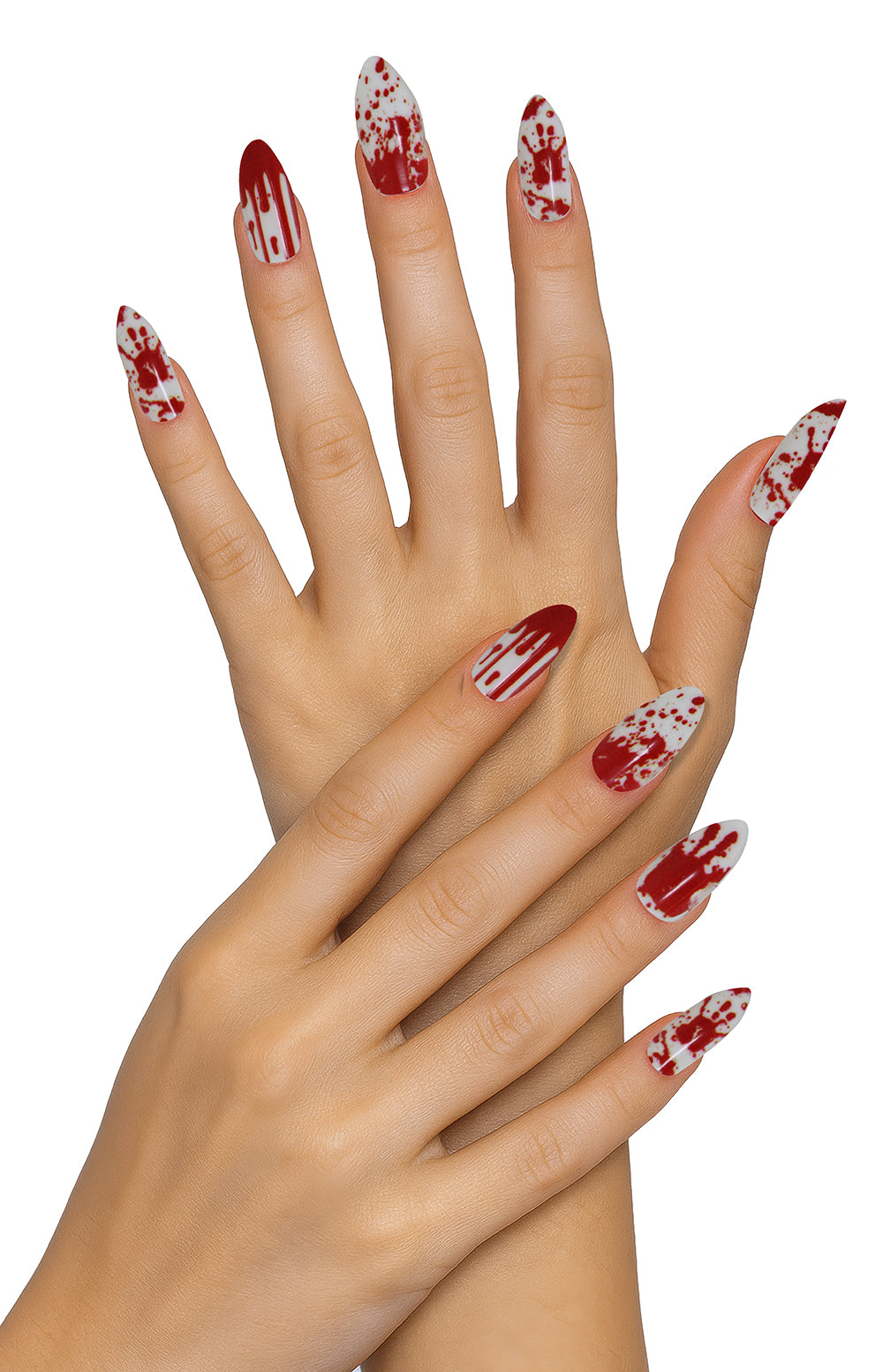 Faux Ongles Ensanglantés avec Colle – Halloween