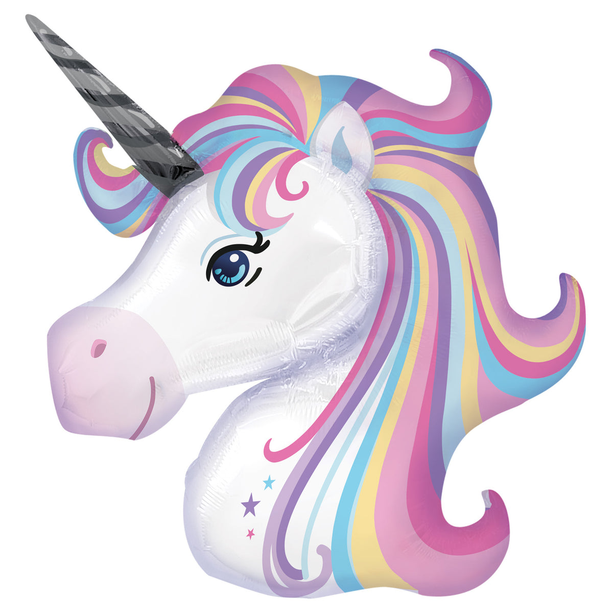 Ballon Hélium Licorne Pastel Grande Tête – Anniversaire Licorne
