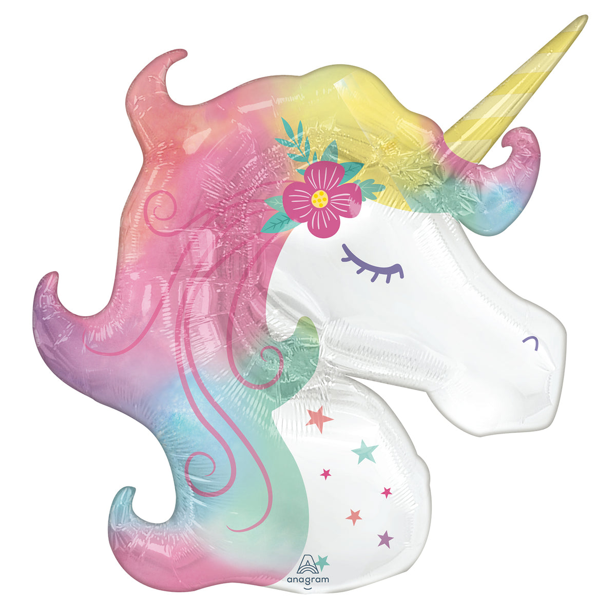 Ballon Hélium Licorne Enchantée Pastel Supershape – Anniversaire Licorne
