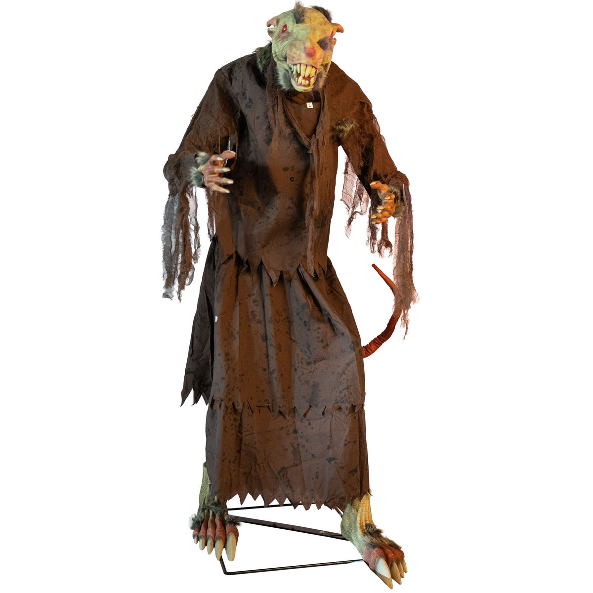 Automate Halloween Rat Mutant Mortel 155 cm Animatronique – Restaurant, Hôtel et Soirée