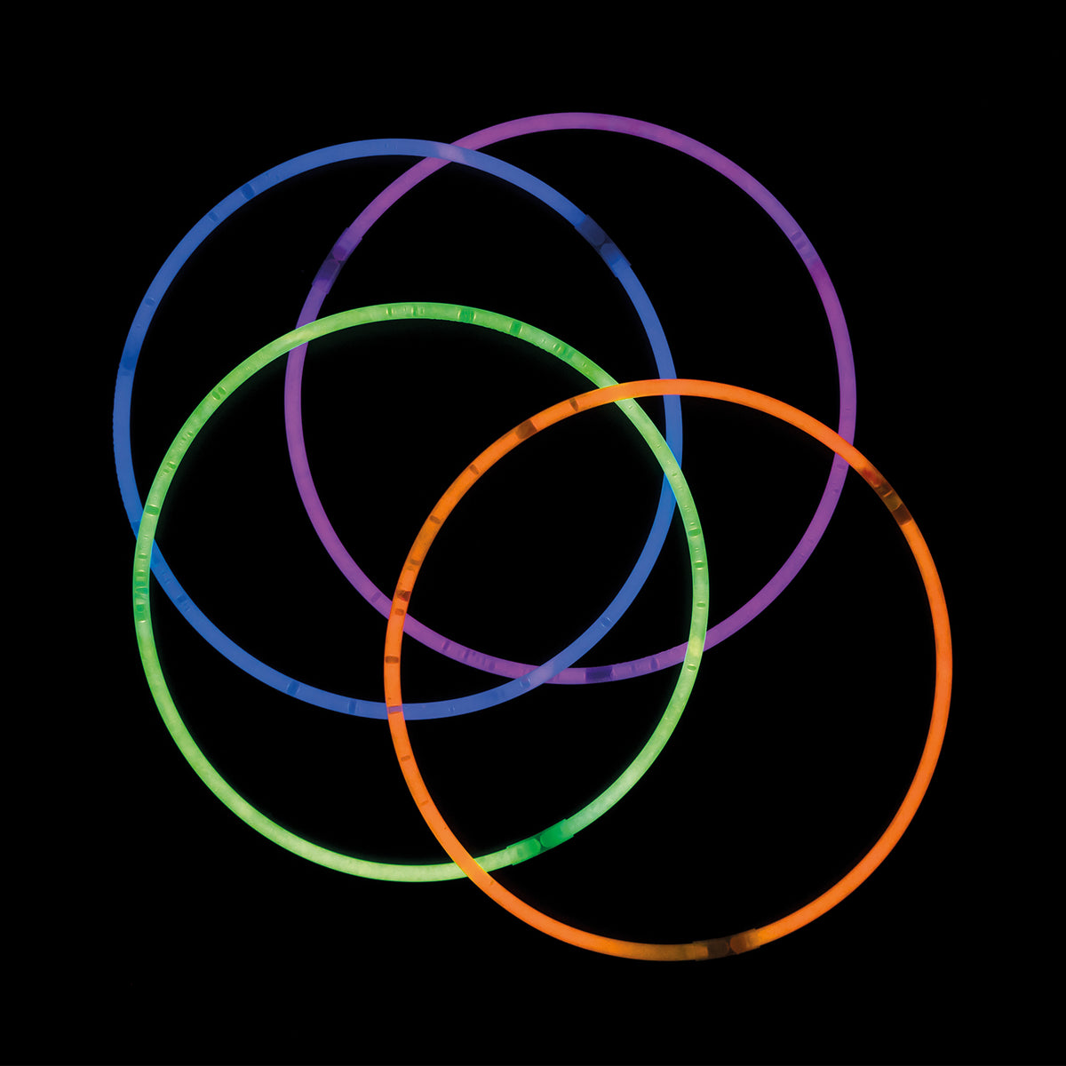 Colliers Néon x4 Assortis – Soirée Fluo, Anniversaire et Fête