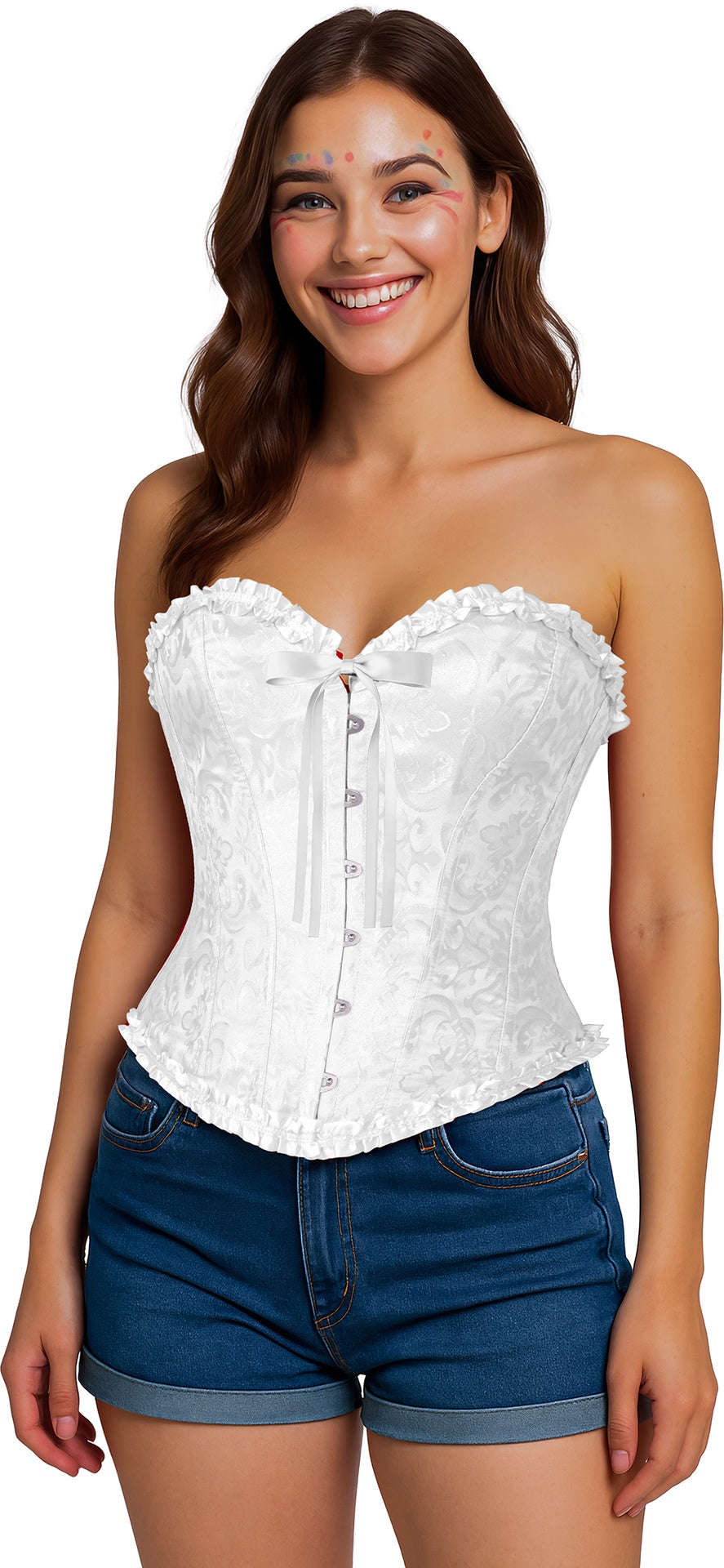 Corset Blanc Adulte – Marquise et Soirée Costumée