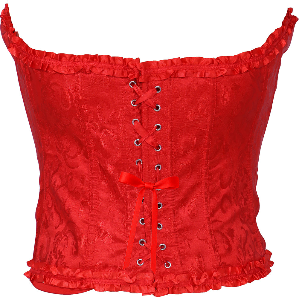 Corset Relief Rouge Adulte – Halloween et Soirée Costumée