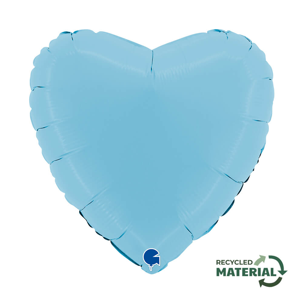 Matte heart-shaped balloon - 14" - Helium inflation available in store