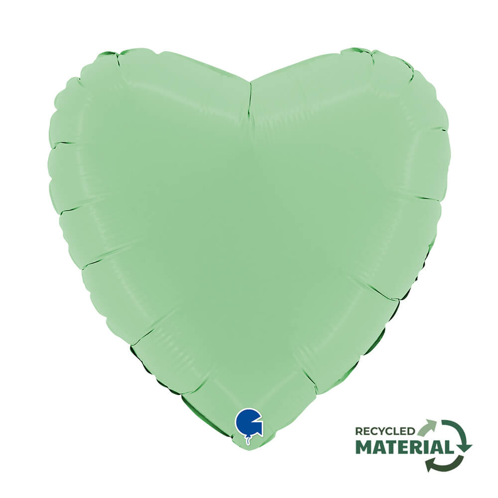 Matte heart-shaped balloon - 14" - Helium inflation available in store