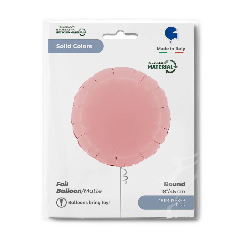 Matte round balloon - 14" - Helium inflation available in store
