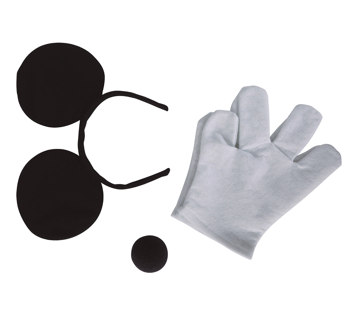 Déguisement souris adulte - Noir et blanc - Polyester