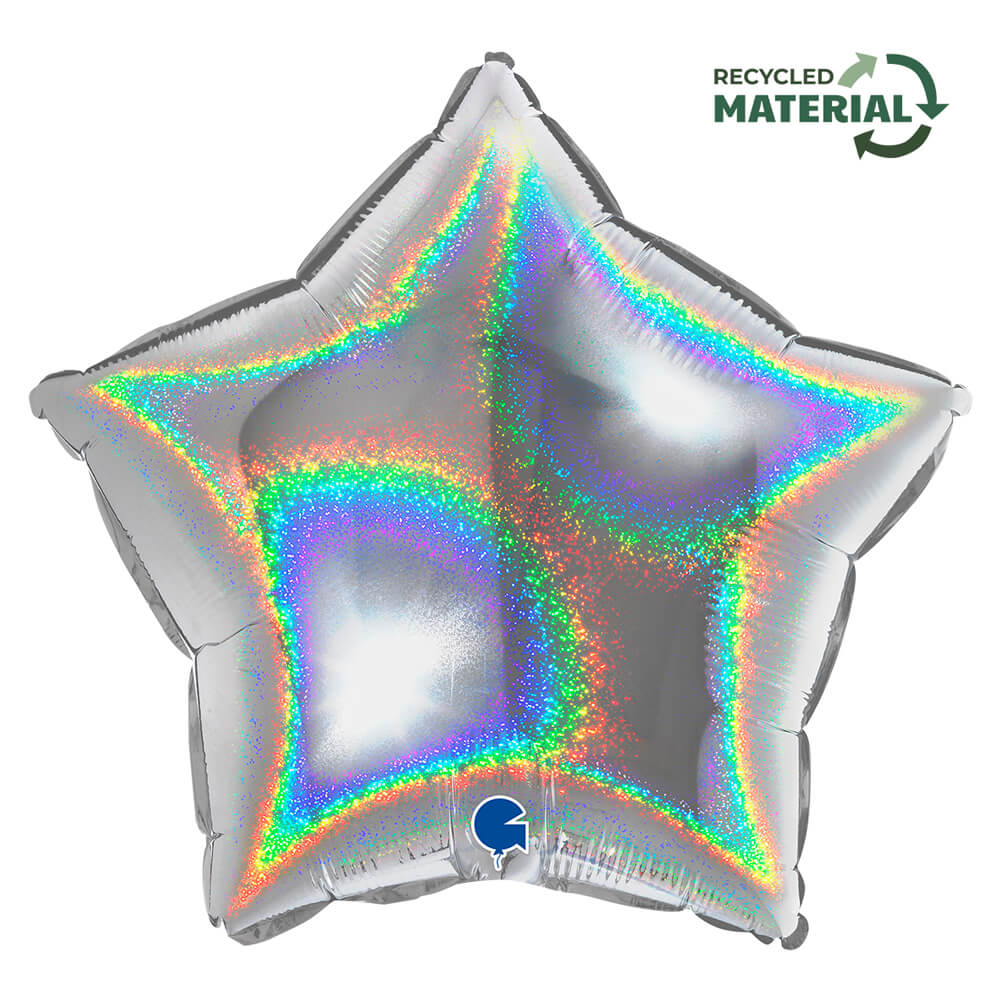 Ballon étoile pailleté - 43 cm - Gonflage Hélium en boutique