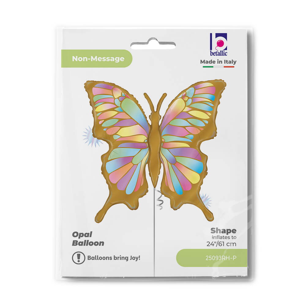Ballon papillon opale - 24" - Gonflage Hélium en boutique