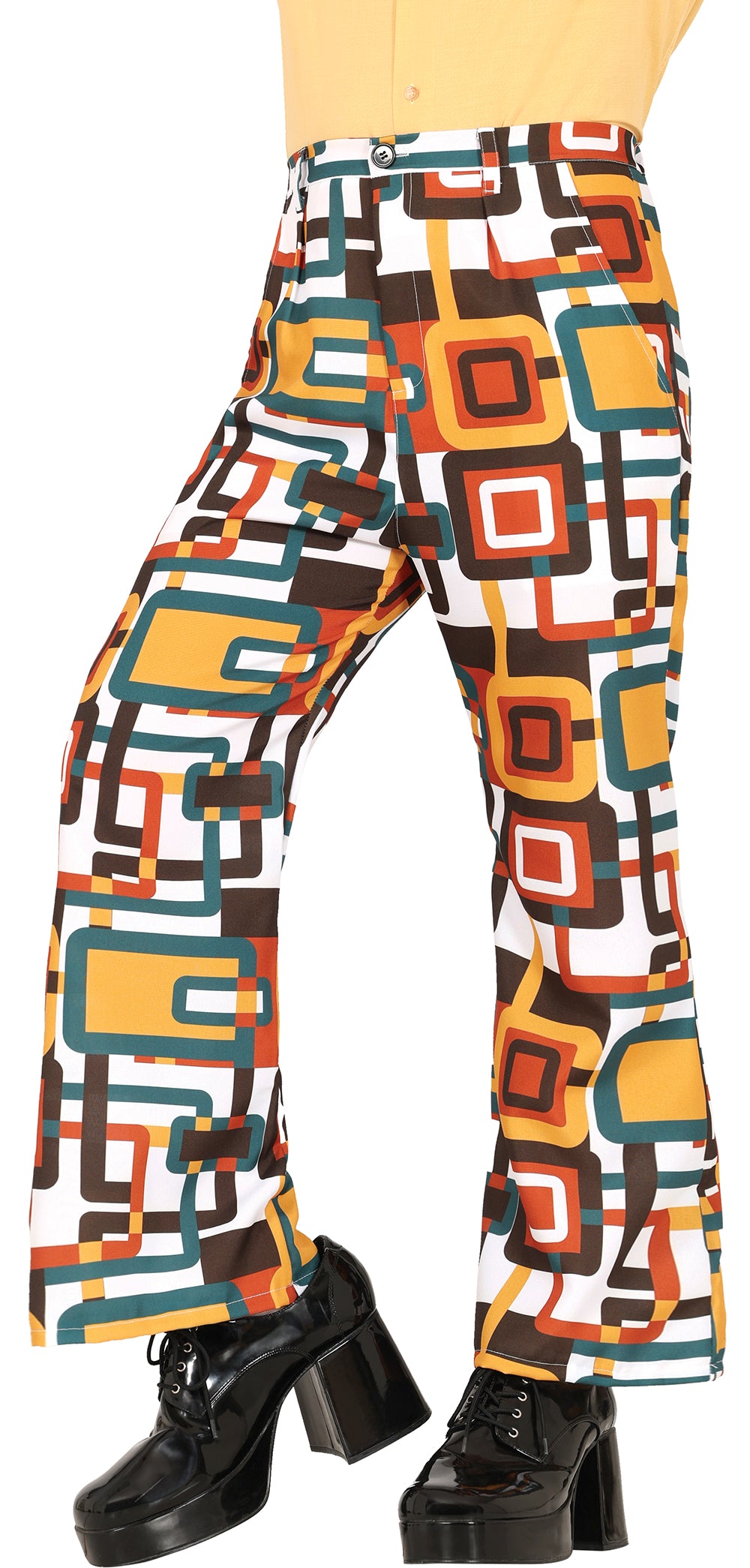 Adult 70s multicoloured trousers - Polyester - Pattern 2