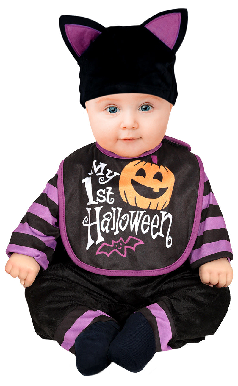 Black and lilac baby bat costume - 18 to 24 months