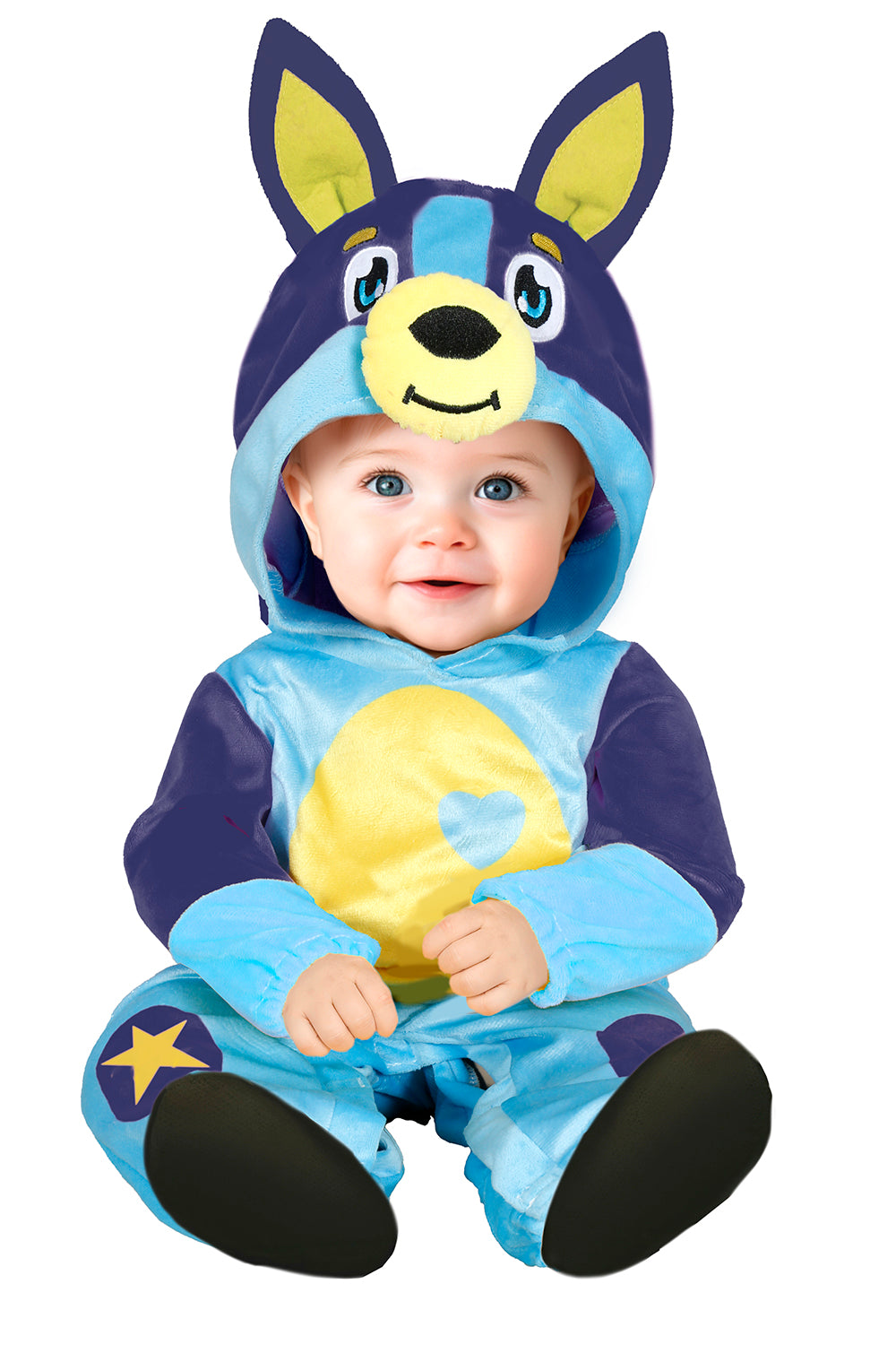 Baby Colorful Dog Costume - Hood, Tail, and Jumpsuit