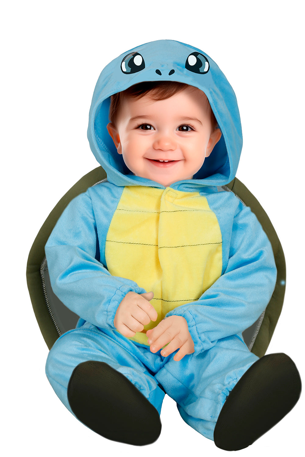 Déguisement Tortue Bleue Bébé Garçon - Carapace, Capuche et Combinaison