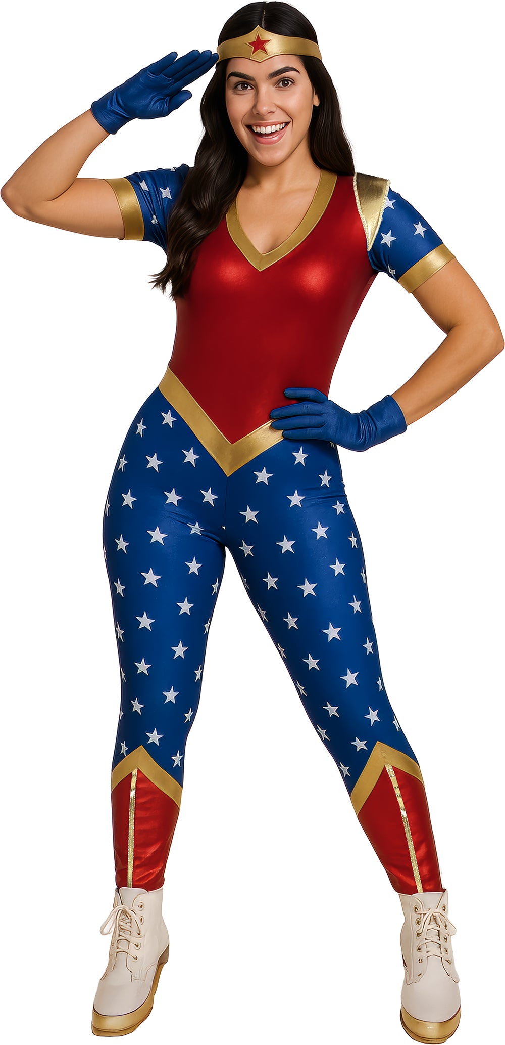 Adult Women's Star Heroine Costume - Jumpsuit