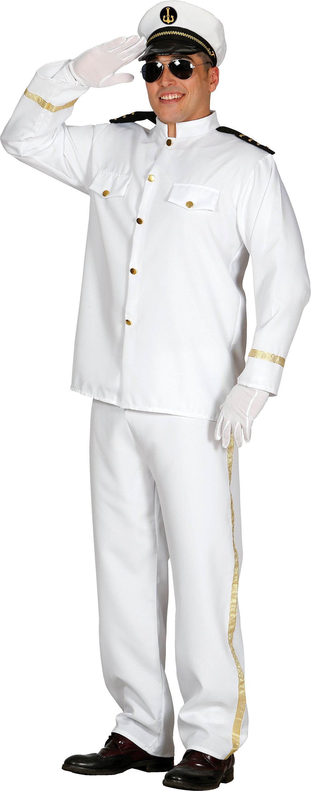 Men's Cruise Captain Costume - Jacket, Hat and Trousers