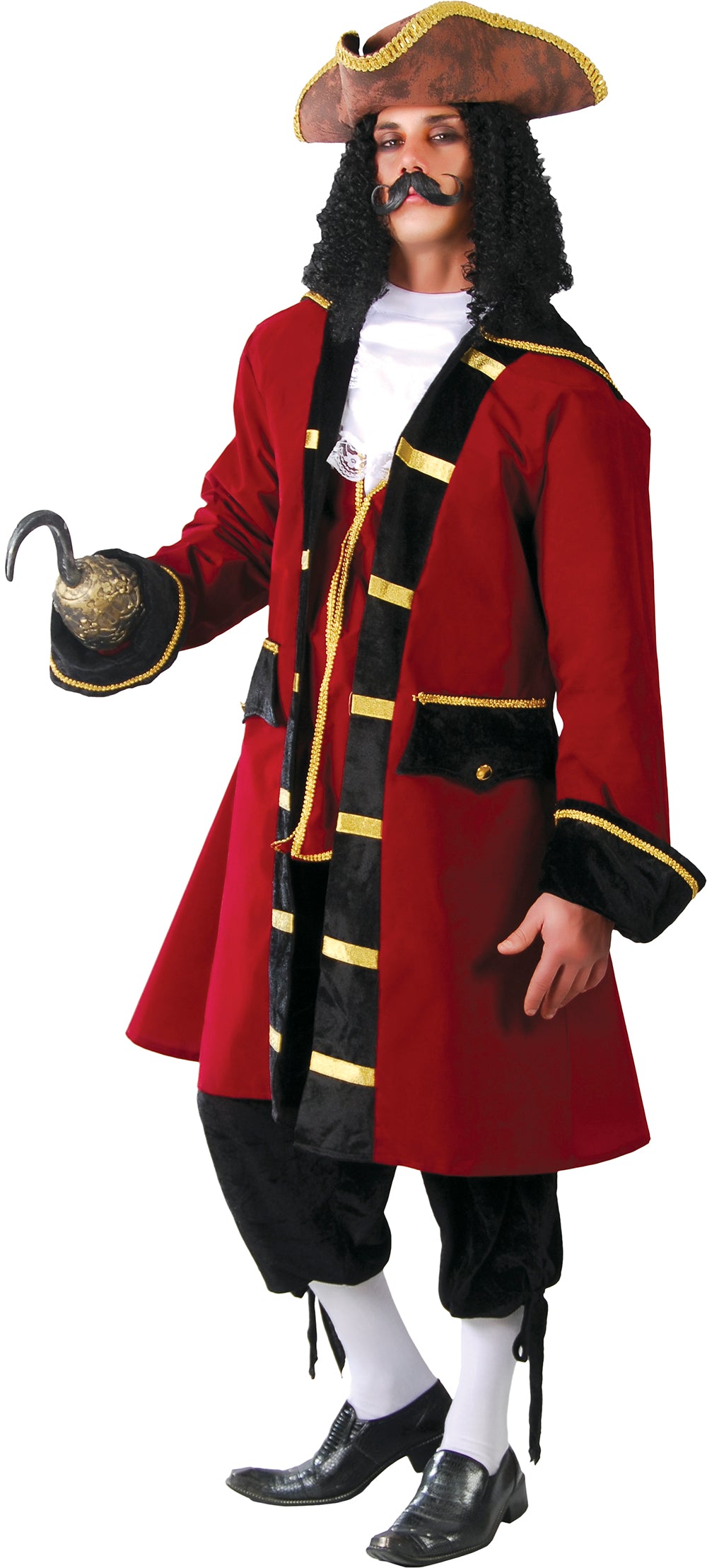 Men's Pirate Captain Costume - Jacket and Trousers