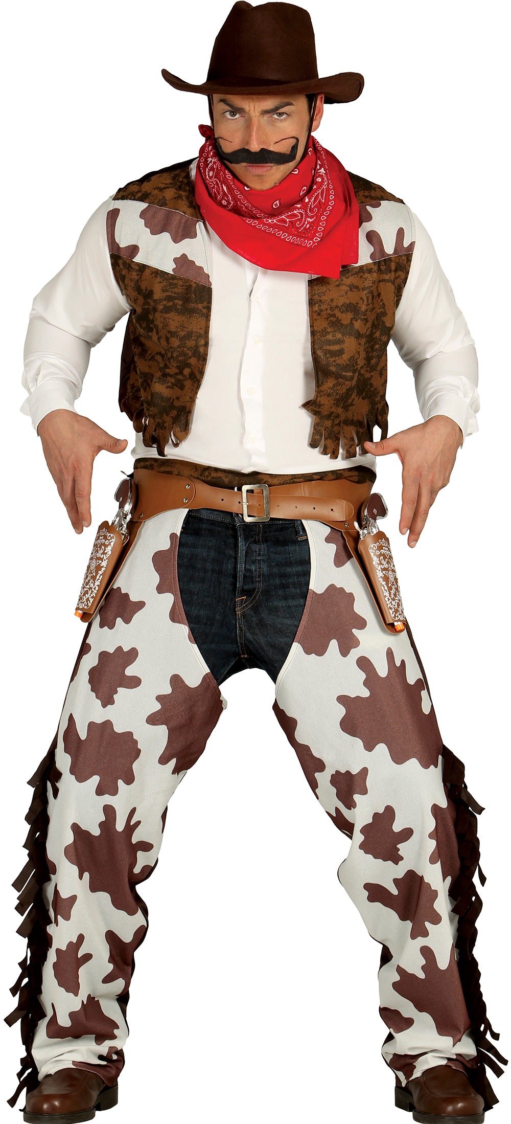 Men's Cowboy Costume - Vest and Chaps
