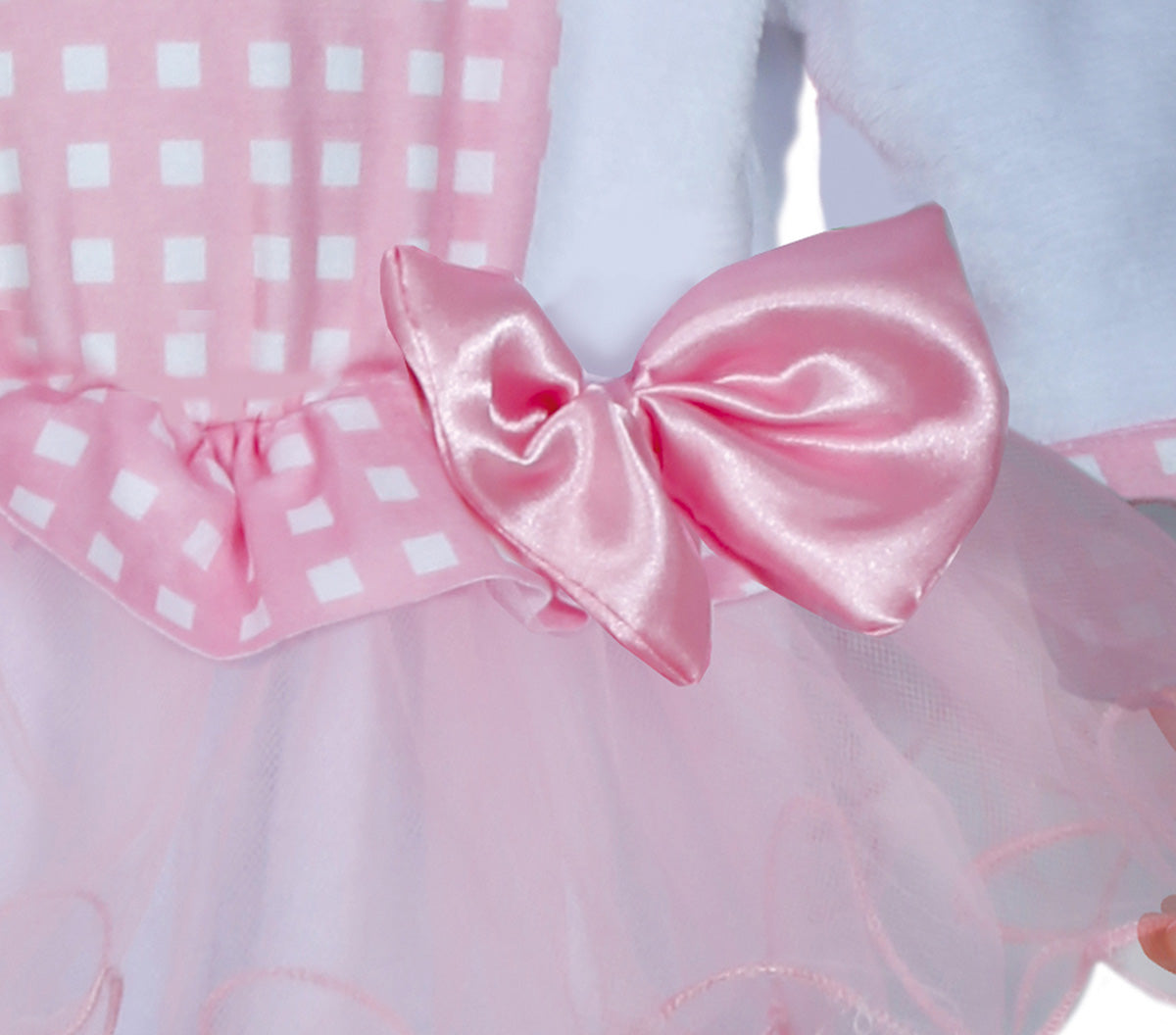 Déguisement agneau bébé blanc et rose 12-18 mois