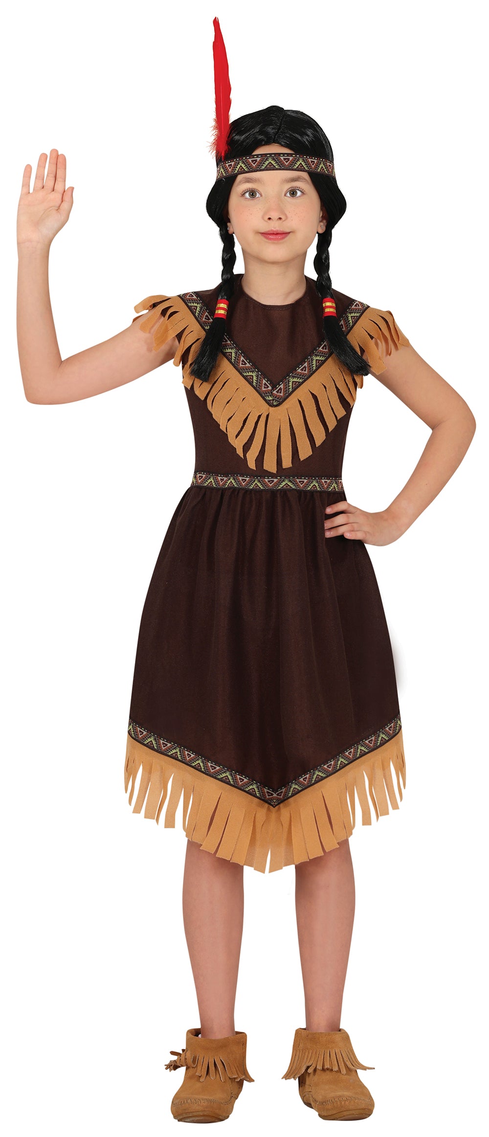 Indian Girl Costume - Headband and Dress