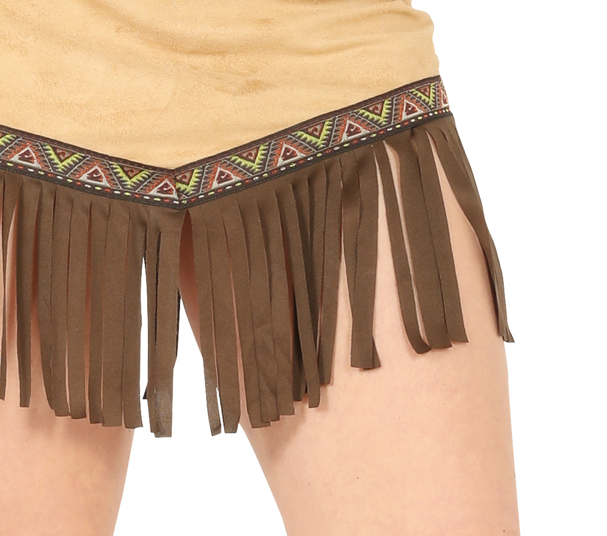 Déguisement indienne Miwok adulte - brun et beige - taille L